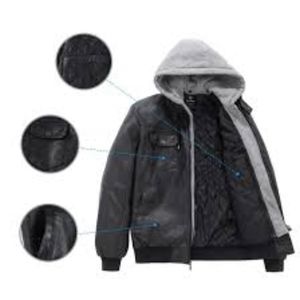 Men's large WANTDO black bomber style jacket